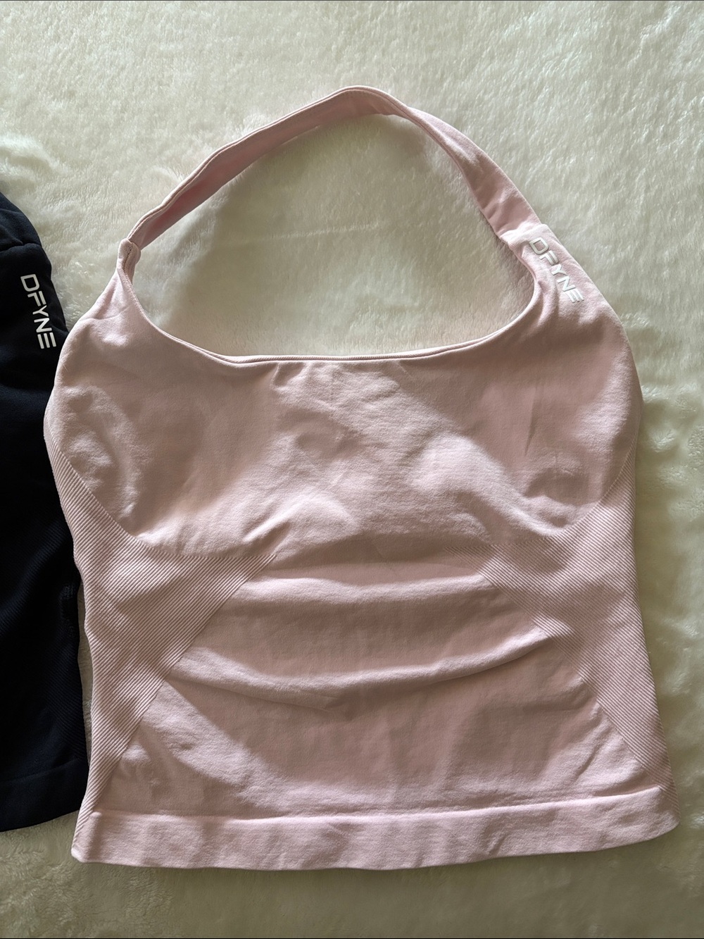 Dfyne Black & Light Pink Halter Tank Tops Duo - Picture 3 of 4